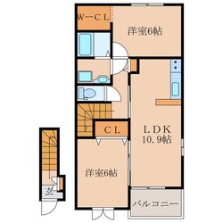 ガーデンハウスマロン　Ⅰの物件間取画像